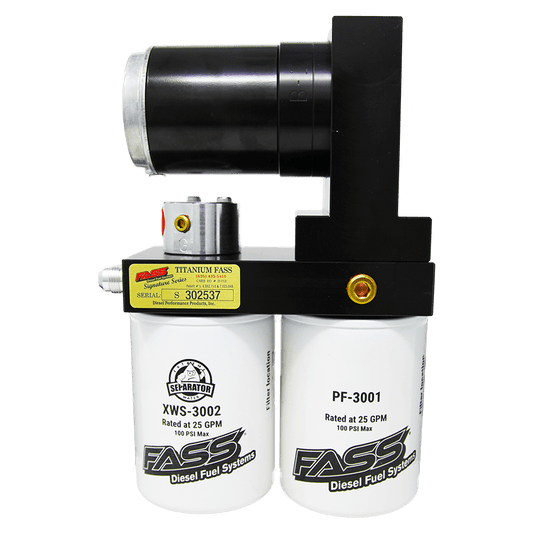 FASS Fuel Systems Titanium Signature Series Diesel Fuel System 165GPH GM Duramax 6.6L 2015-2016 (TSC12165G)