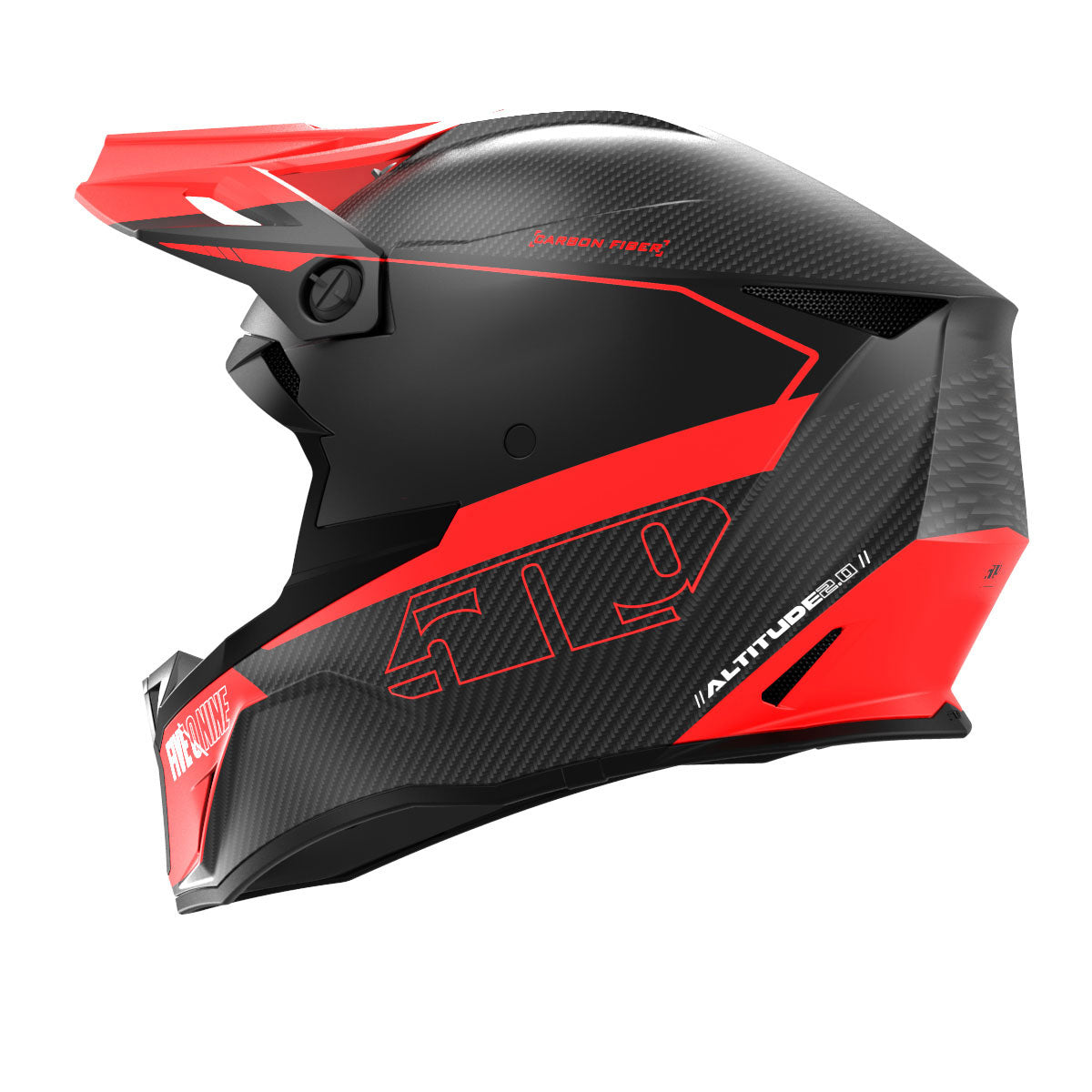 509 Altitude 2.0 Carbon Fiber 3K Hi-Flow Helmet (ECE)